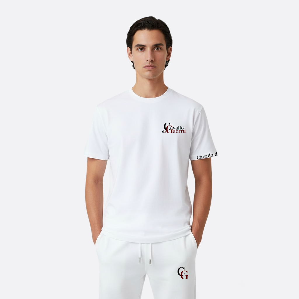 Cavallo Signature White T-Shirt - Made In Italy