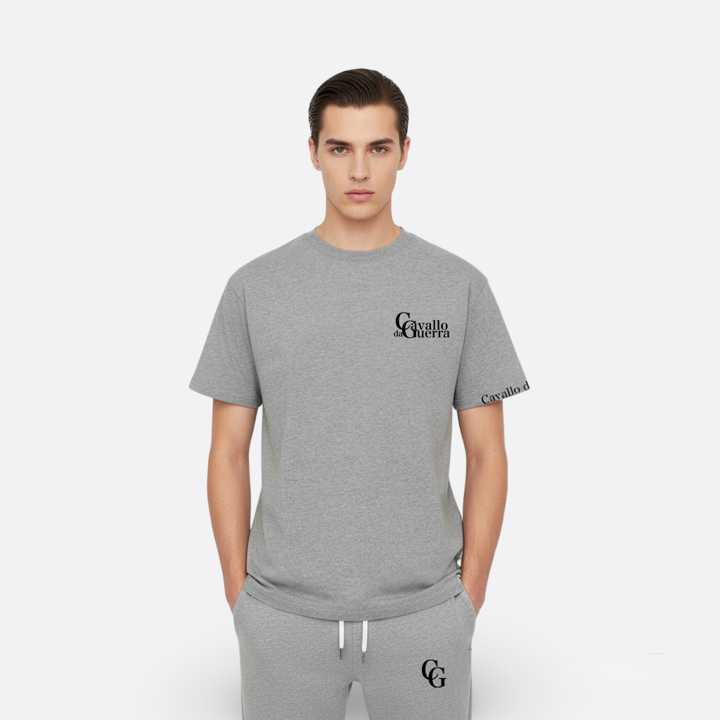 Cavallo Signature Grey T-Shirt - Made In Italy